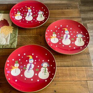 Pier 1 Imports Retired "Snowball" 11” Dinner Plates